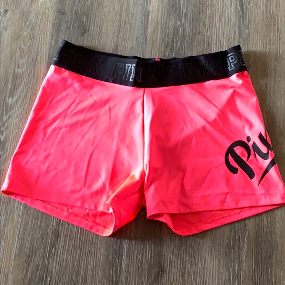 Pink Spandex shorts
